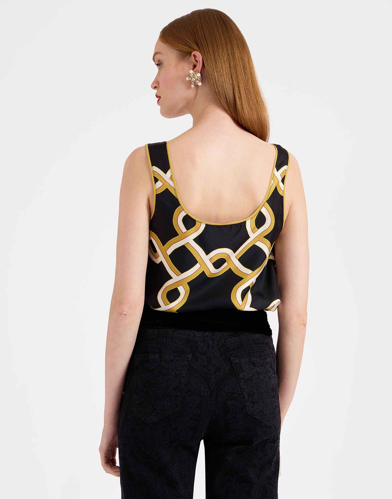 La DoubleJ Twirl Top Tackle Black TOP0085SIL001TAC01BL01