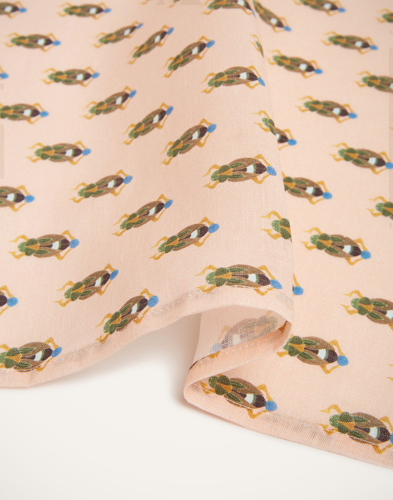 La DoubleJ Large Napkins Set Of 2 La DoubleJ Large Napkins Set Of 2 Pink Scarab NAP0006LIN001SCR0002
