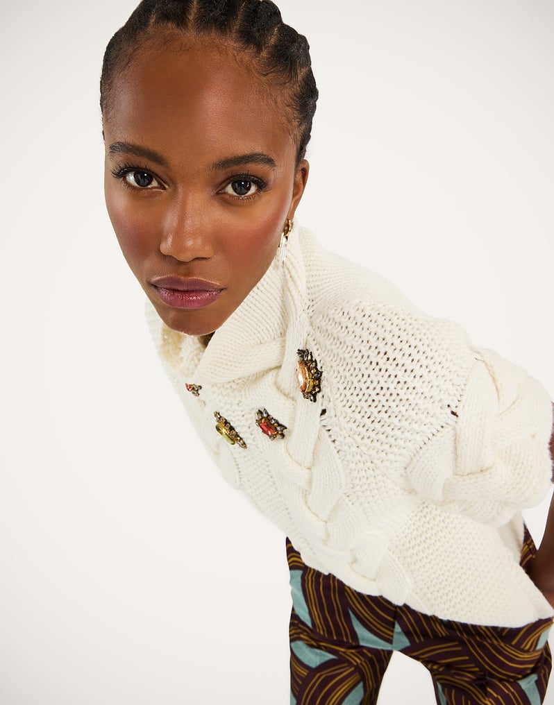 La DoubleJ Portrait Top La DoubleJ Portrait Top Solid Ivory PUL0204KNI120VA271WH04