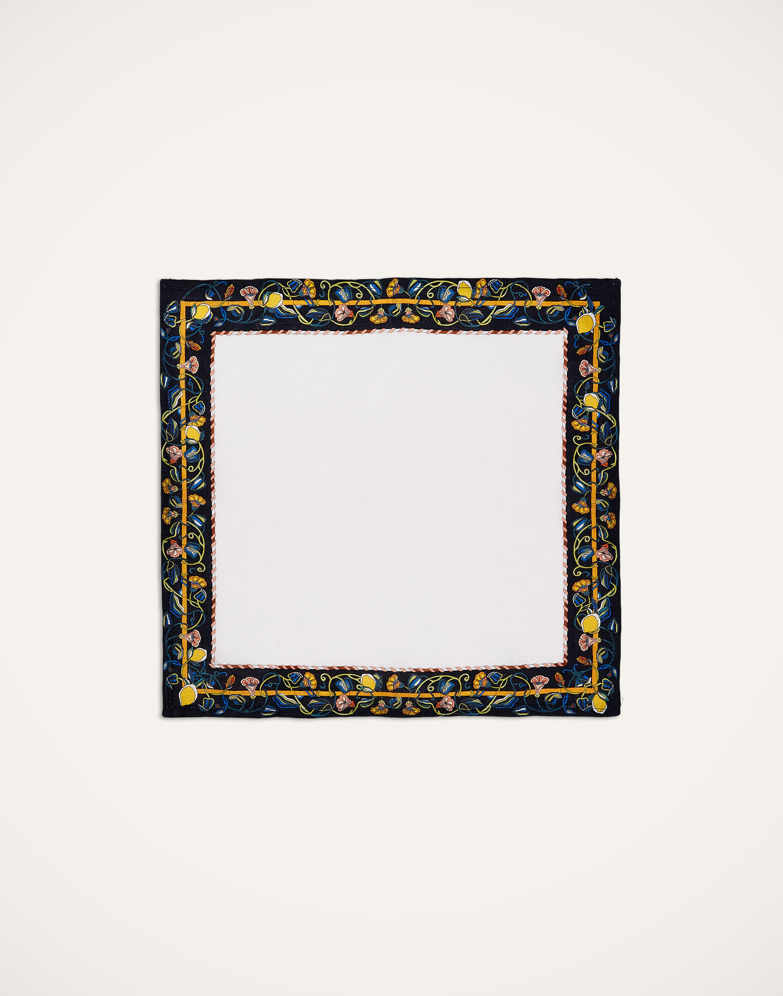 La DoubleJ Large Napkins Set Of 2 Borboni Blue NAP0006LIN001BRN0004