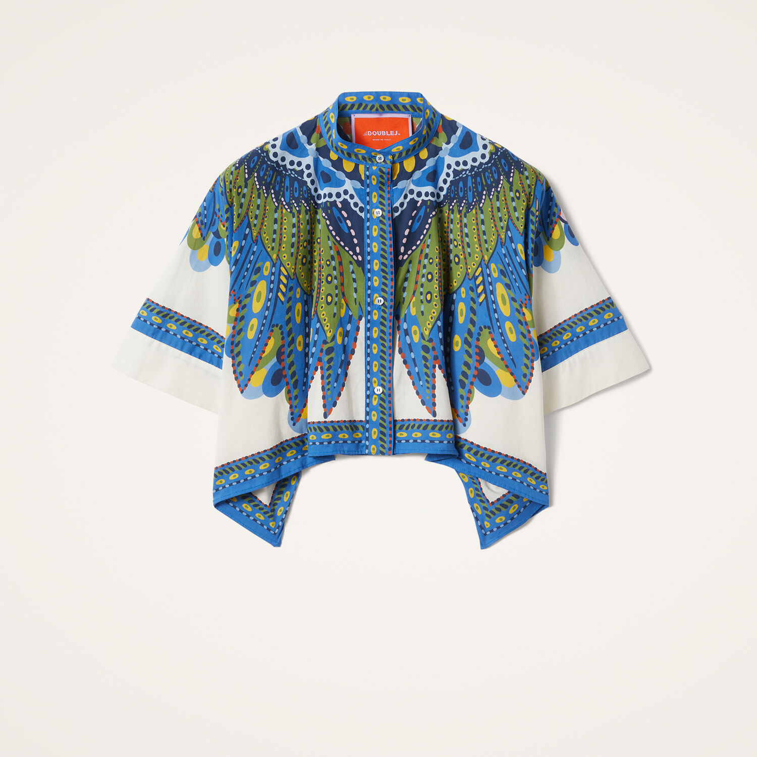 Shop La Doublej Mini Foulard Shirt In Chakra Placée Multicolor