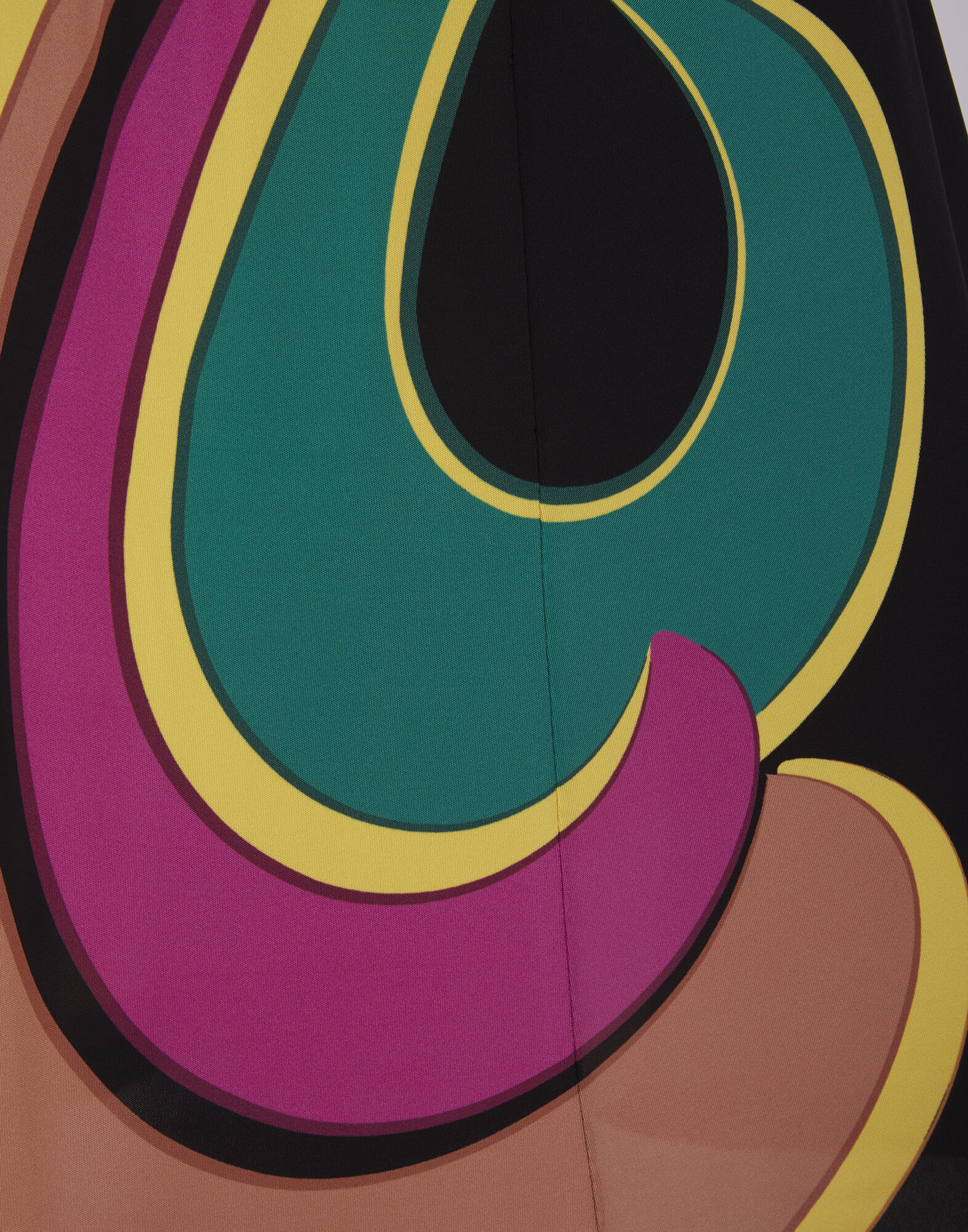 La DoubleJ Halle Dress Rainbow Swirl Magenta Plac&eacute;e DRE0444JER022RAS0004