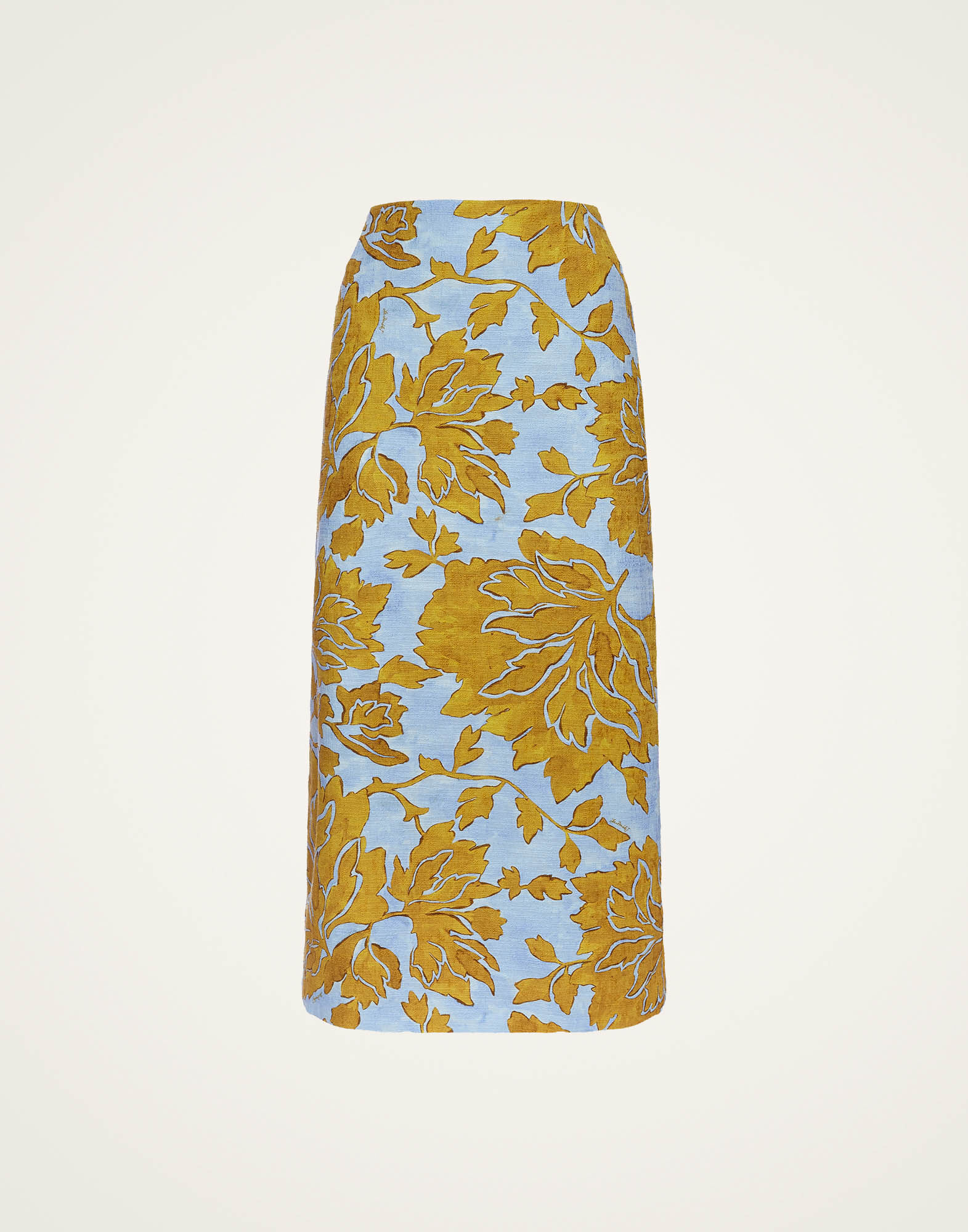 Pencil Skirt in Tangle Light Blue for Women | La DoubleJ