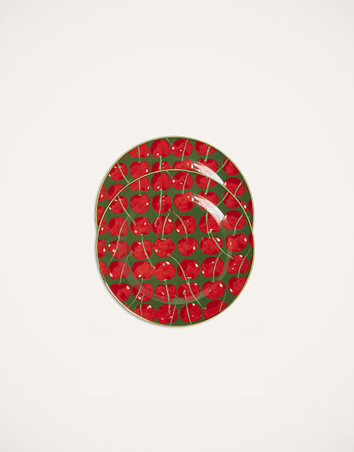 La DoubleJ Dessert Plates Set Of 2 La DoubleJ Dessert Plates Set Of 2 Cherries Verde DIS0063CER001CHY0004