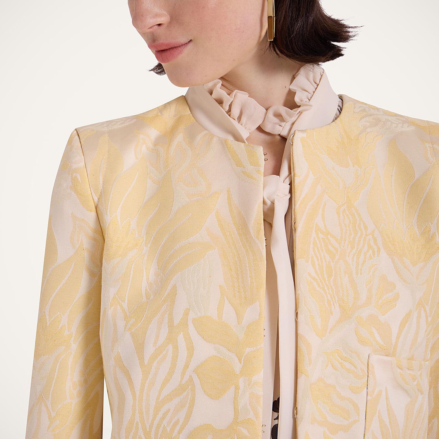 La Doublej Bijoux Jacket In Iris Yellow