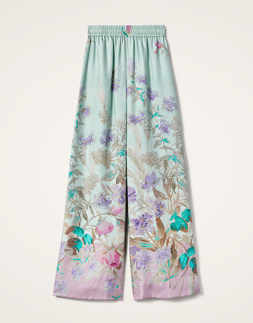 La DoubleJ Palazzo Pants Heath Plac&eacute;e Mint TRO0003SIL001HEA02GR11