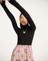 La DoubleJ Lunaria Foulard Dress La DoubleJ Lunaria Foulard Dress Nucleus Black DRE0957KNI131NUC01BL01