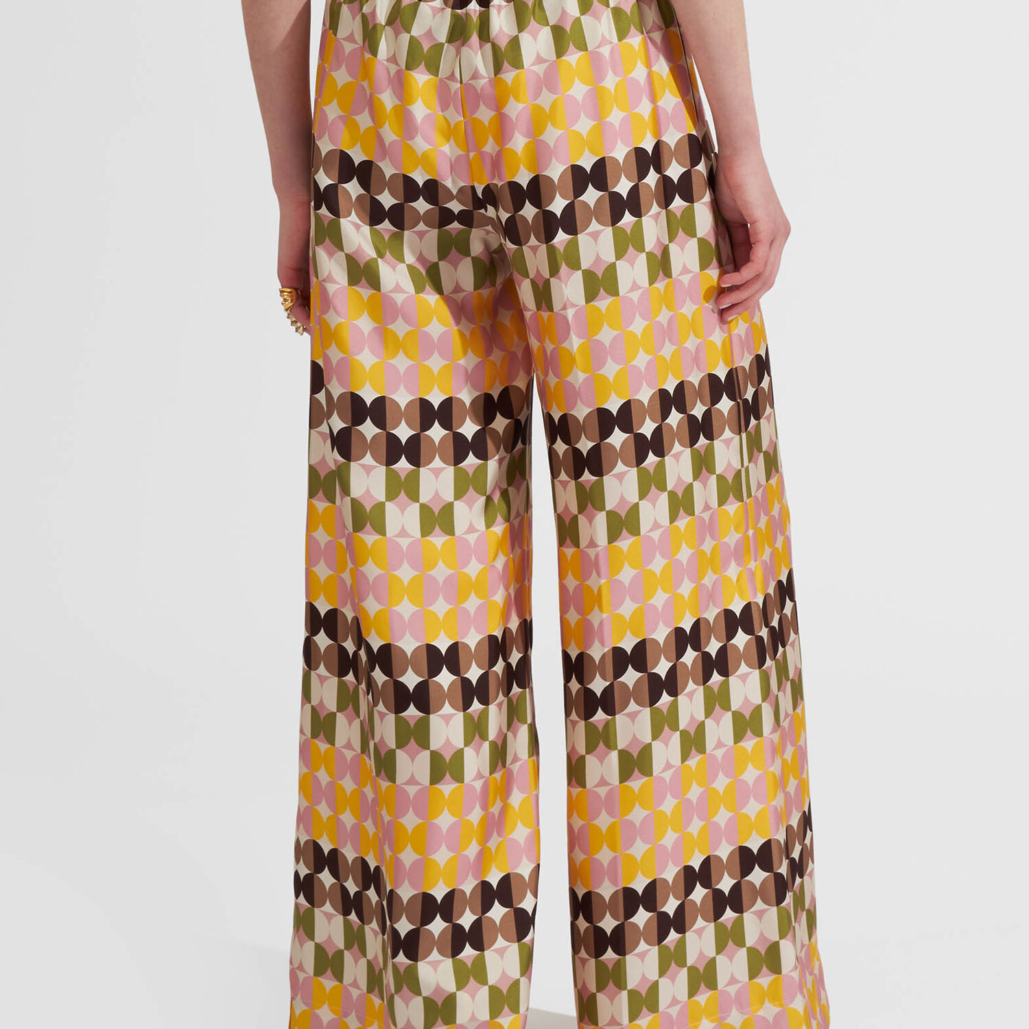 Shop La Doublej Palazzo Pants In Mezzaluna Chocolate