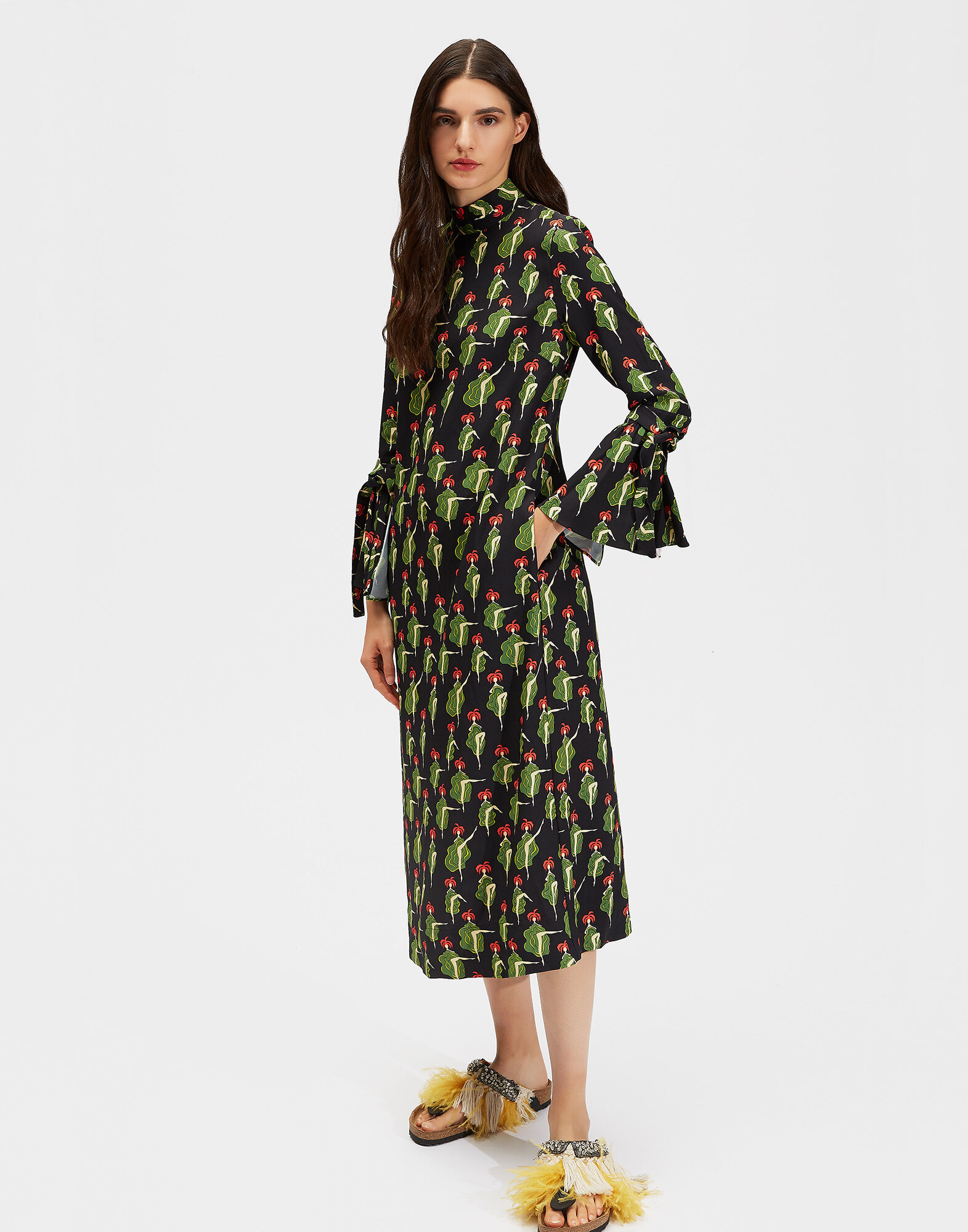 LaDoubleJ Happy Wrist Dress Lungo Can Can DRE0040SAB001CAN0001