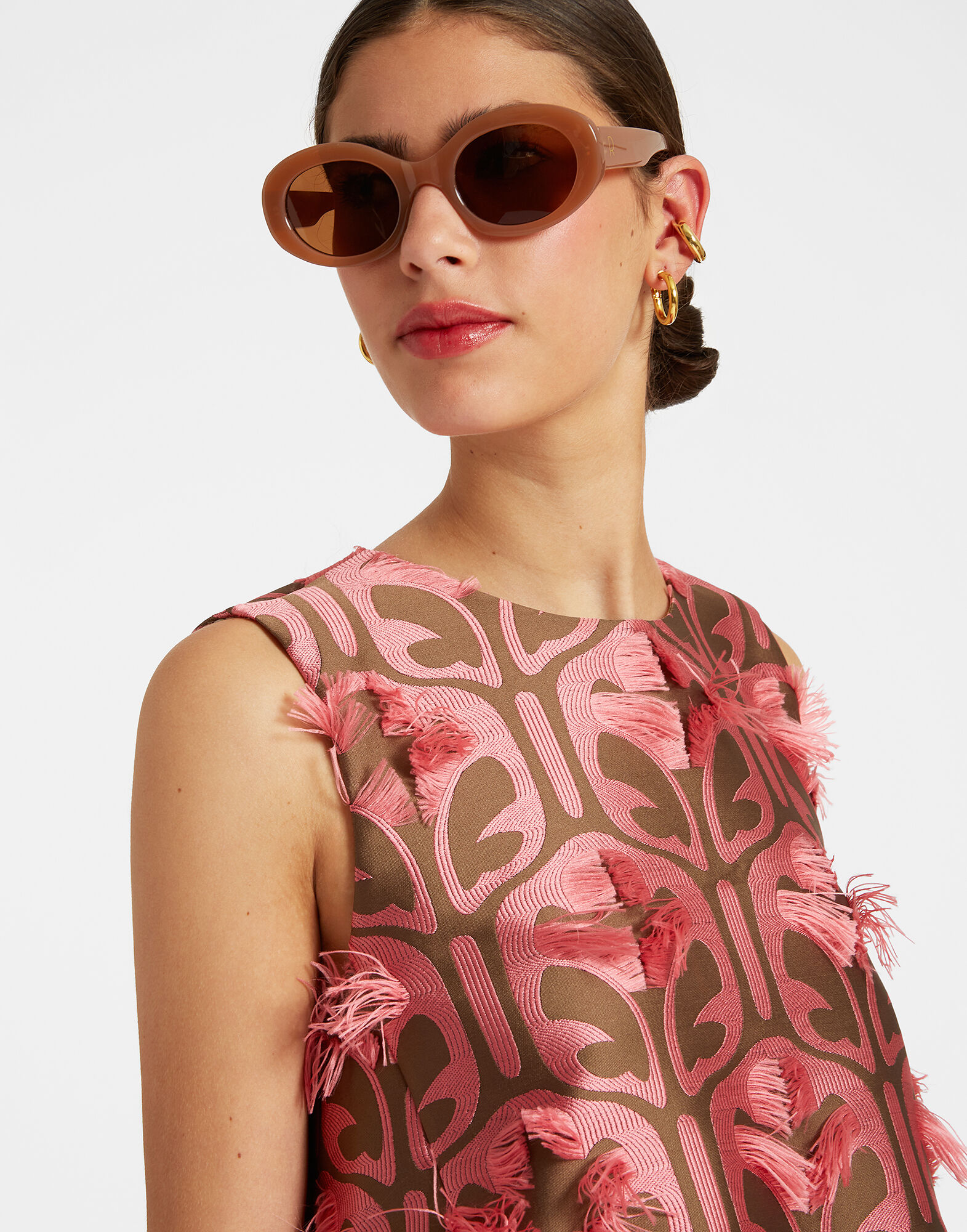 La DoubleJ La Scala Top Grove Kaki/Pink TOP0016JCQ043GRV03PI01