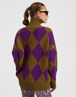 La DoubleJ Argyle Sweater  PUL0091KNI064VAR0122