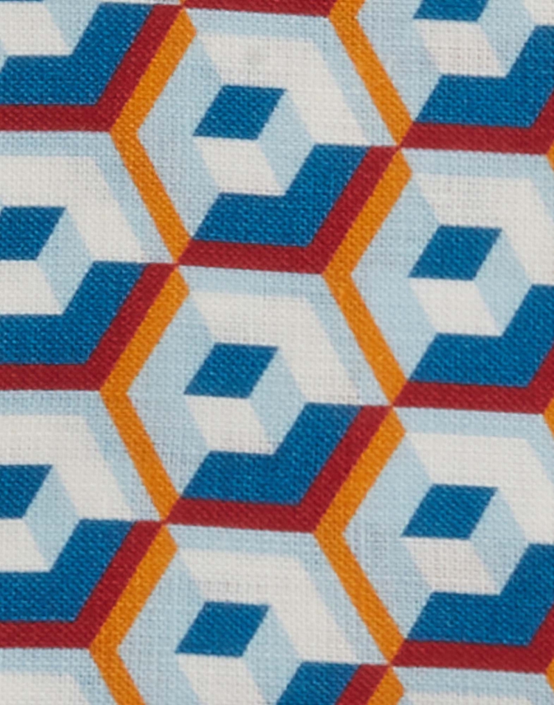 La DoubleJ Large Napkins Set Of 2 La DoubleJ Large Napkins Set Of 2 Cubi Blu NAP0006LIN001CUB0004