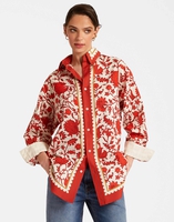 La DoubleJ Better Than Your Boyfriend's Shirt La DoubleJ Better Than Your Boyfriend's Shirt Dragonflower Placée Red SHI0092COT039DRE05RE01