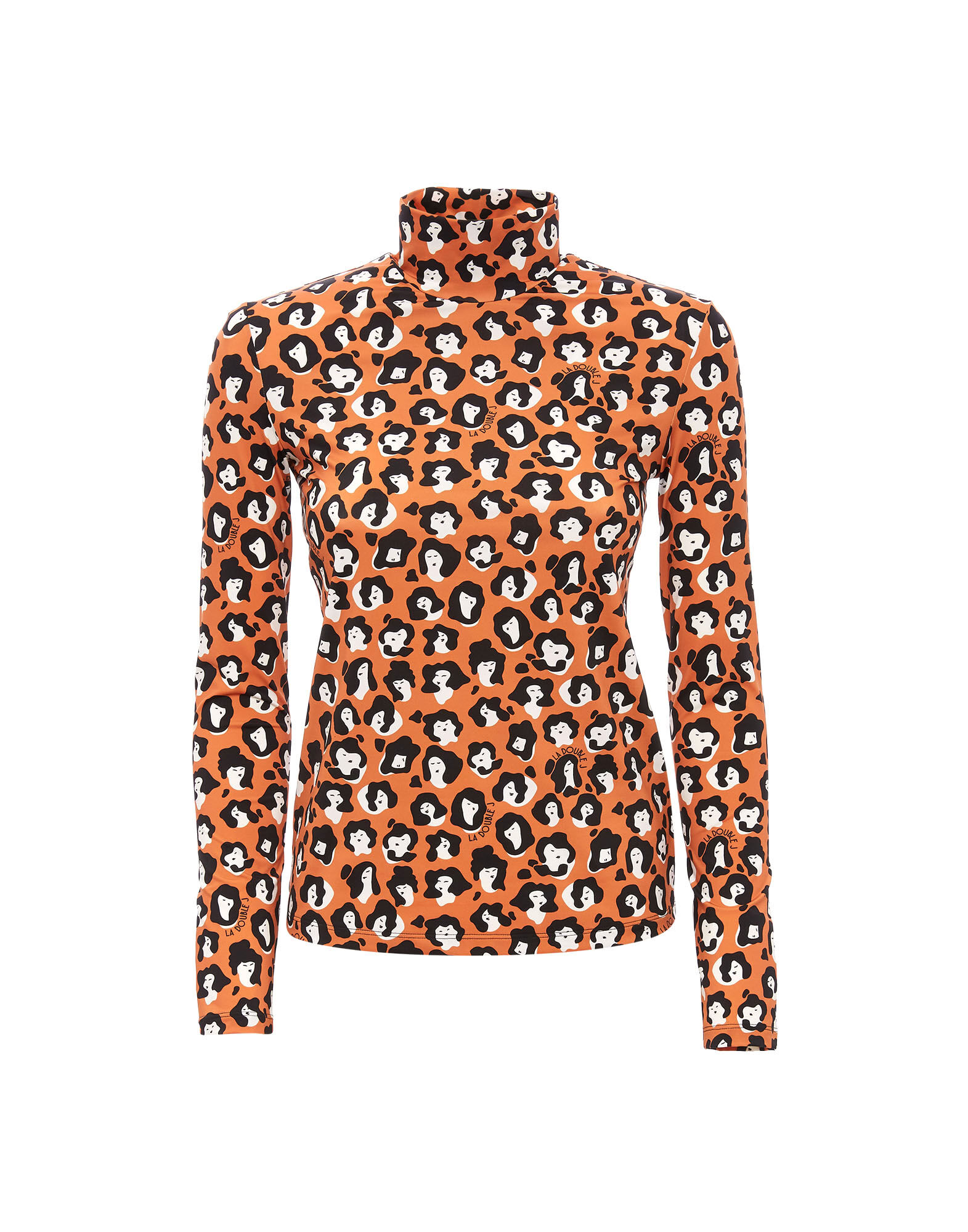 Leopard turtleneck deals