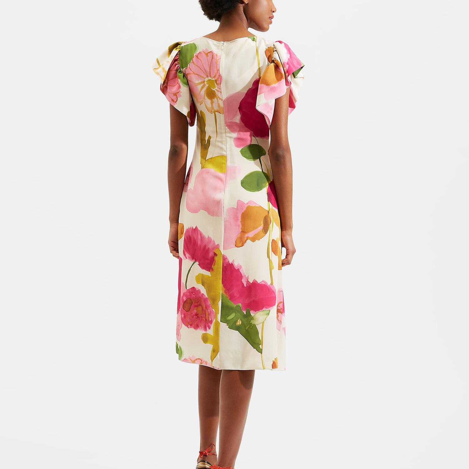 La Doublej Date Night Floral Print Dress In Prom