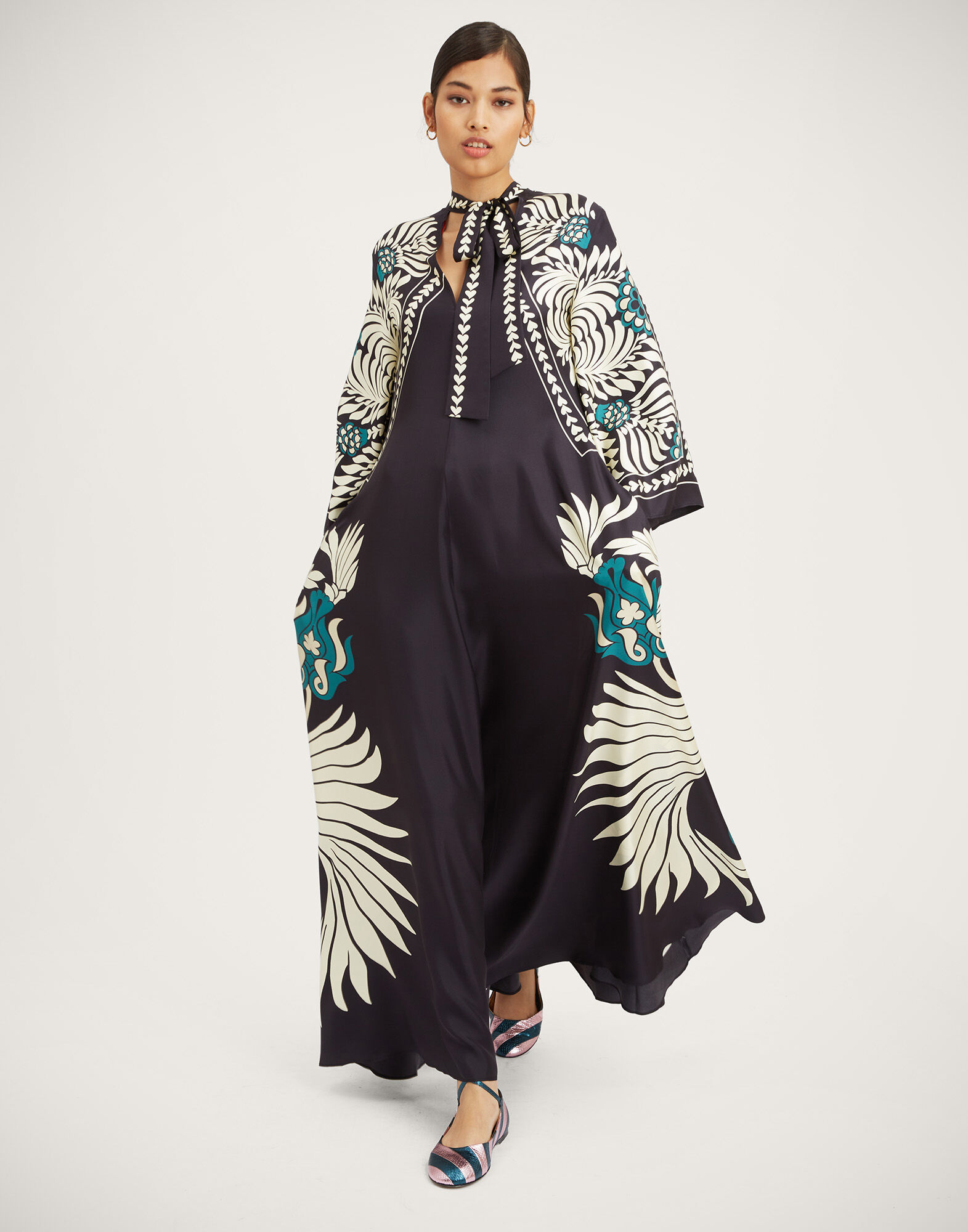 La DoubleJ Magnifico Dress Mix Tiles Plac&eacute;e Black DRE0232SIL006MIX01BL01