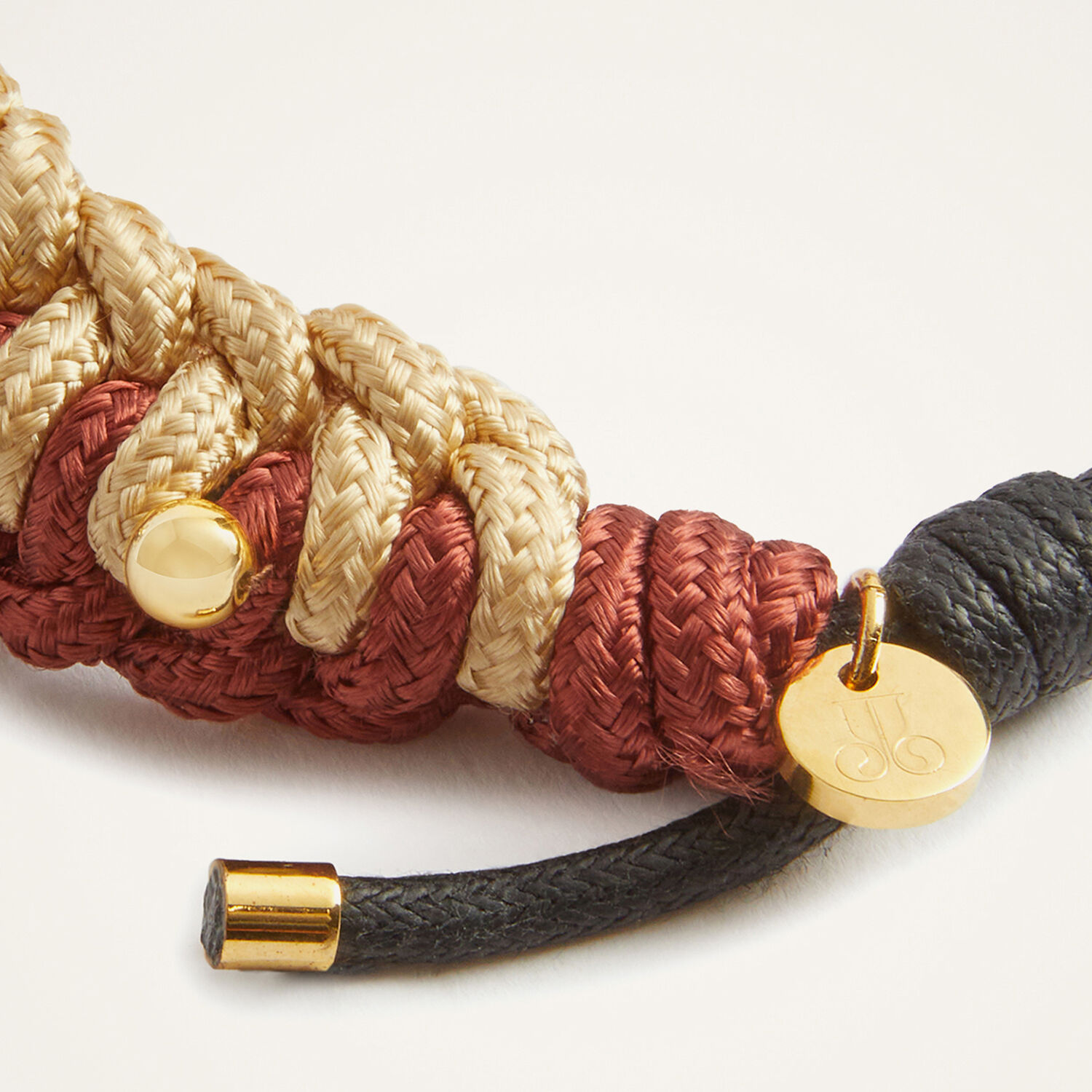 La Doublej Better Together Bracelet In Bicolor Brown & Ivory