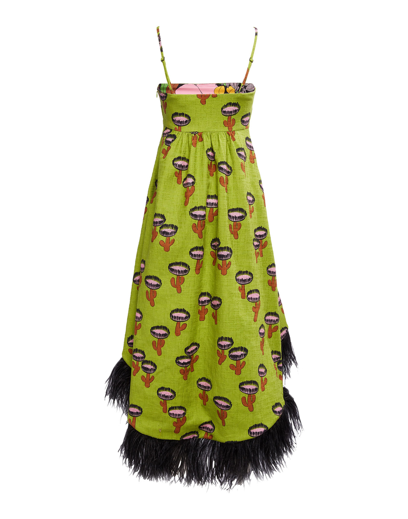LaDoubleJ La Scala Dress LaDoubleJ La Scala Dress Chirpy Cactus Verde DRE0160COT005CHI0002