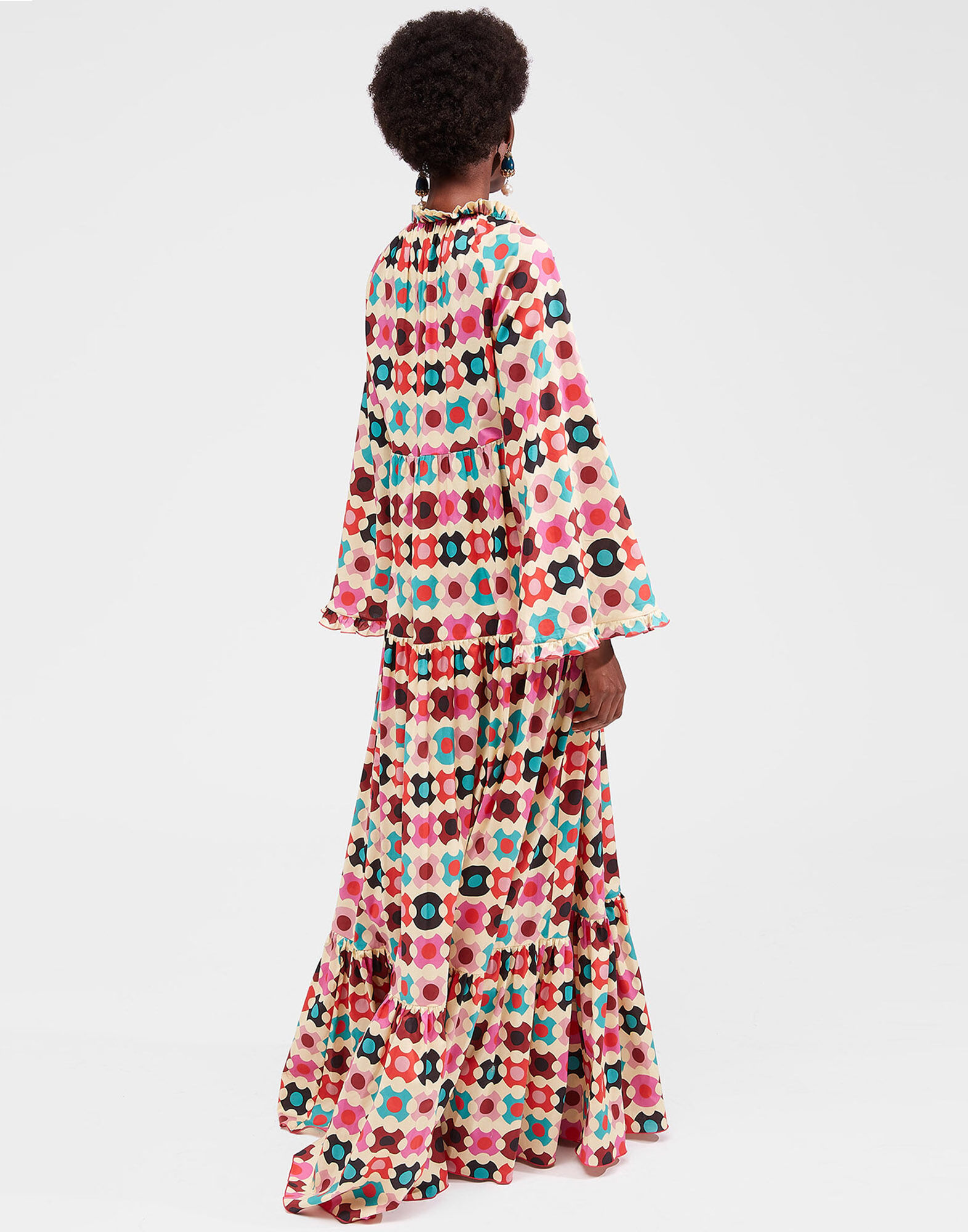 LaDoubleJ Dove Dress Groovy Dot Giallo DRE0248COT020GRO0003