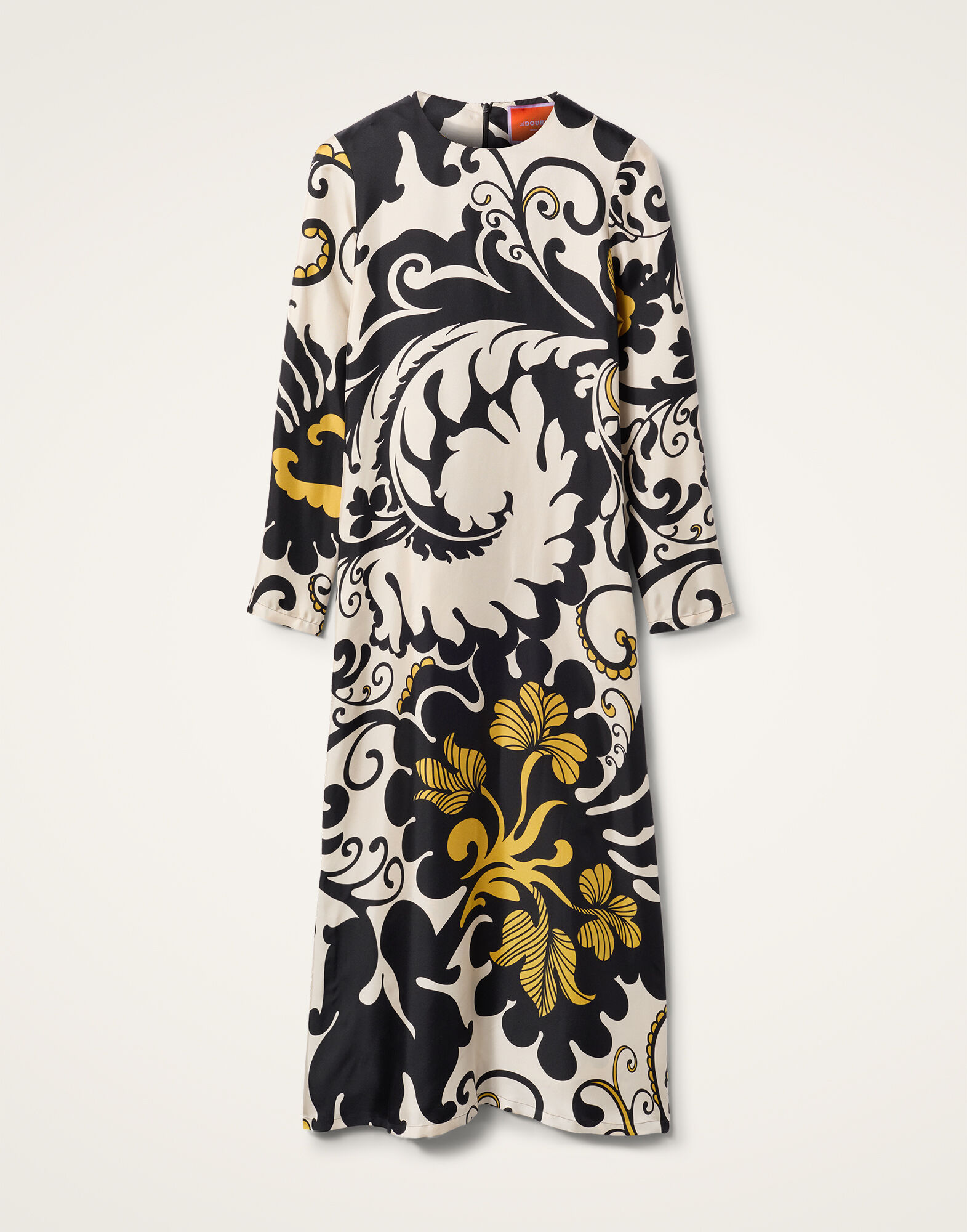 La DoubleJ Long Sleeve Swing Dress Marea Black & White DRE0184SIL001MRE01BL03