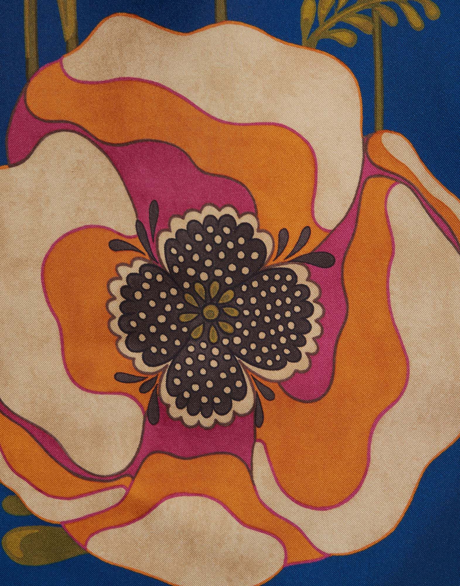 La DoubleJ Long Sleeve Swing Dress Poppies Blue Plac&eacute;e DRE0231SIL006PPP0003