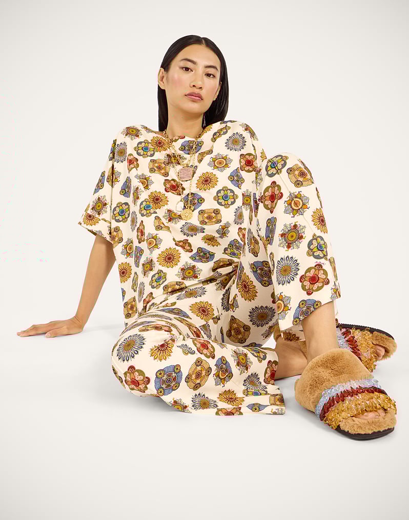 La DoubleJ Meditation Pants La DoubleJ Meditation Pants Nucleus Off White TRO0147JER020NUC01WH05