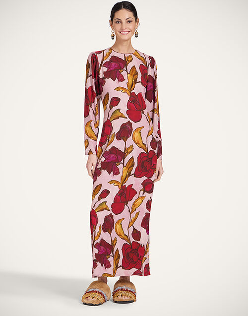 La DoubleJ Clingy Swing French Kiss Dusty Pink DRE0789SAB001FRK01PI10