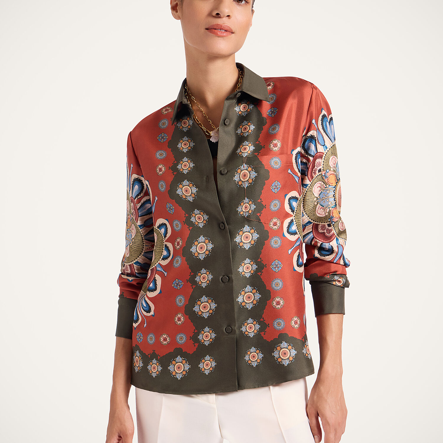 La Doublej Placee Nucleus Shirt In Brown