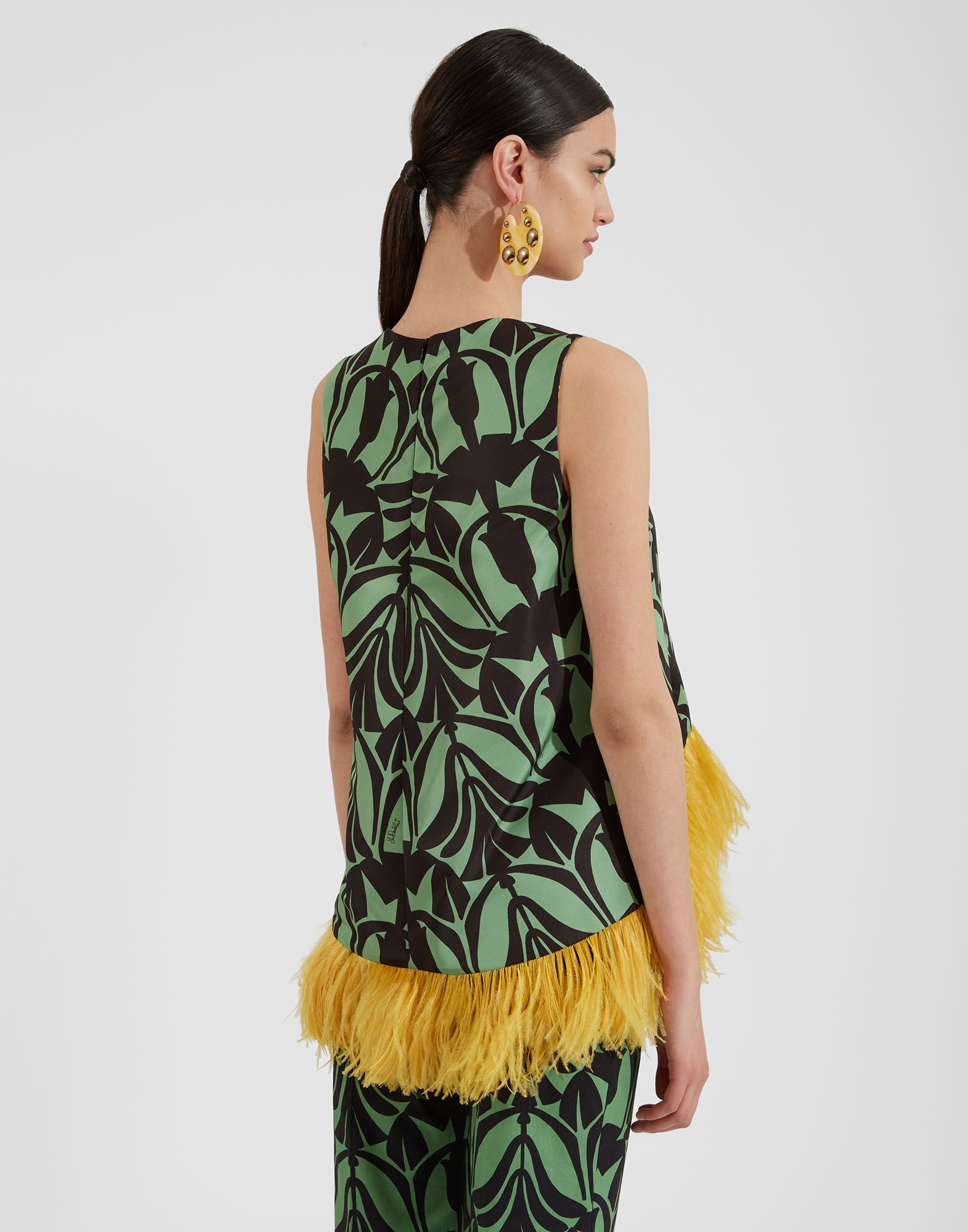 La DoubleJ La Scala Top Papyrus Green TOP0013FAI001PAY01GR02