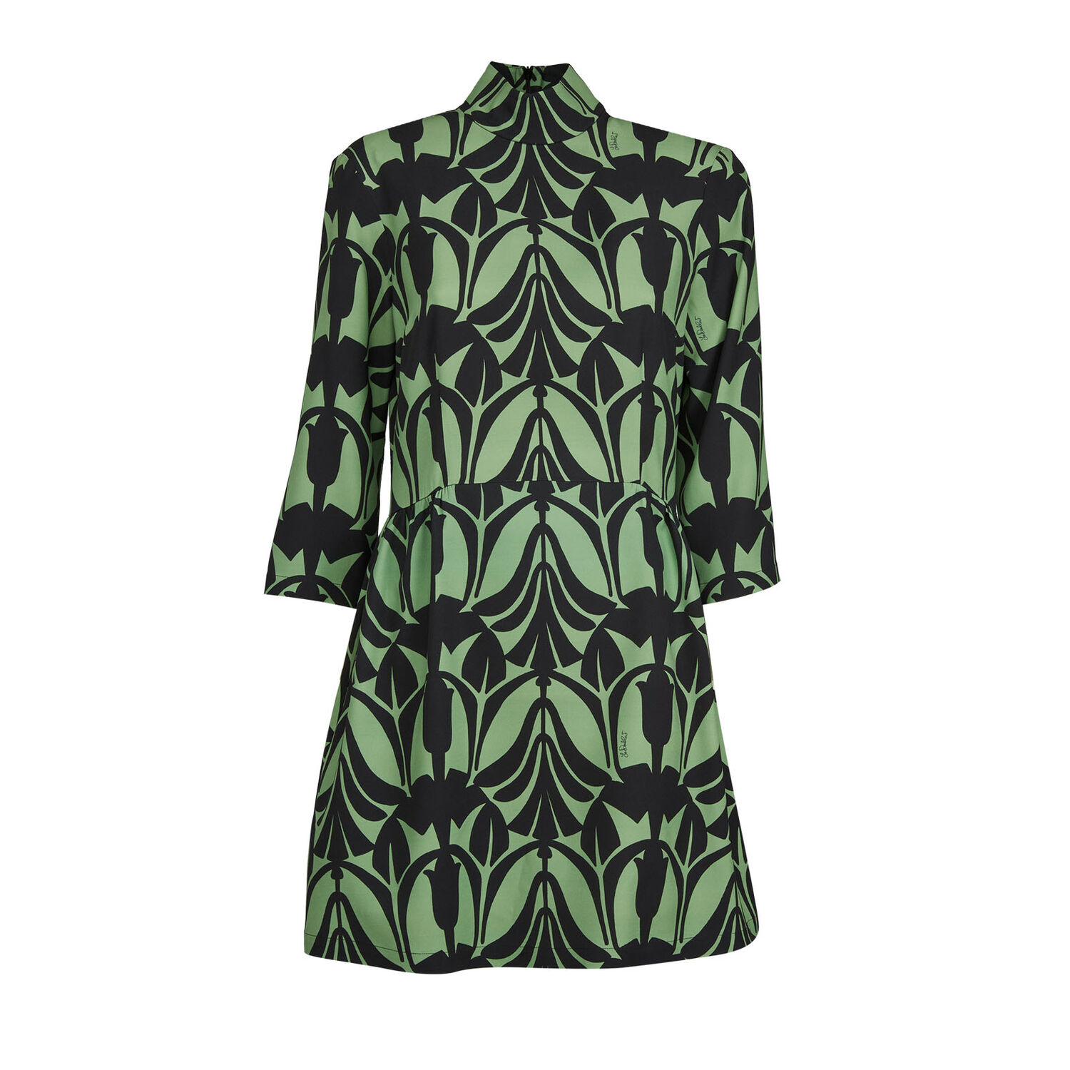 Shop La Doublej Juliet Dress In Papyrus Green