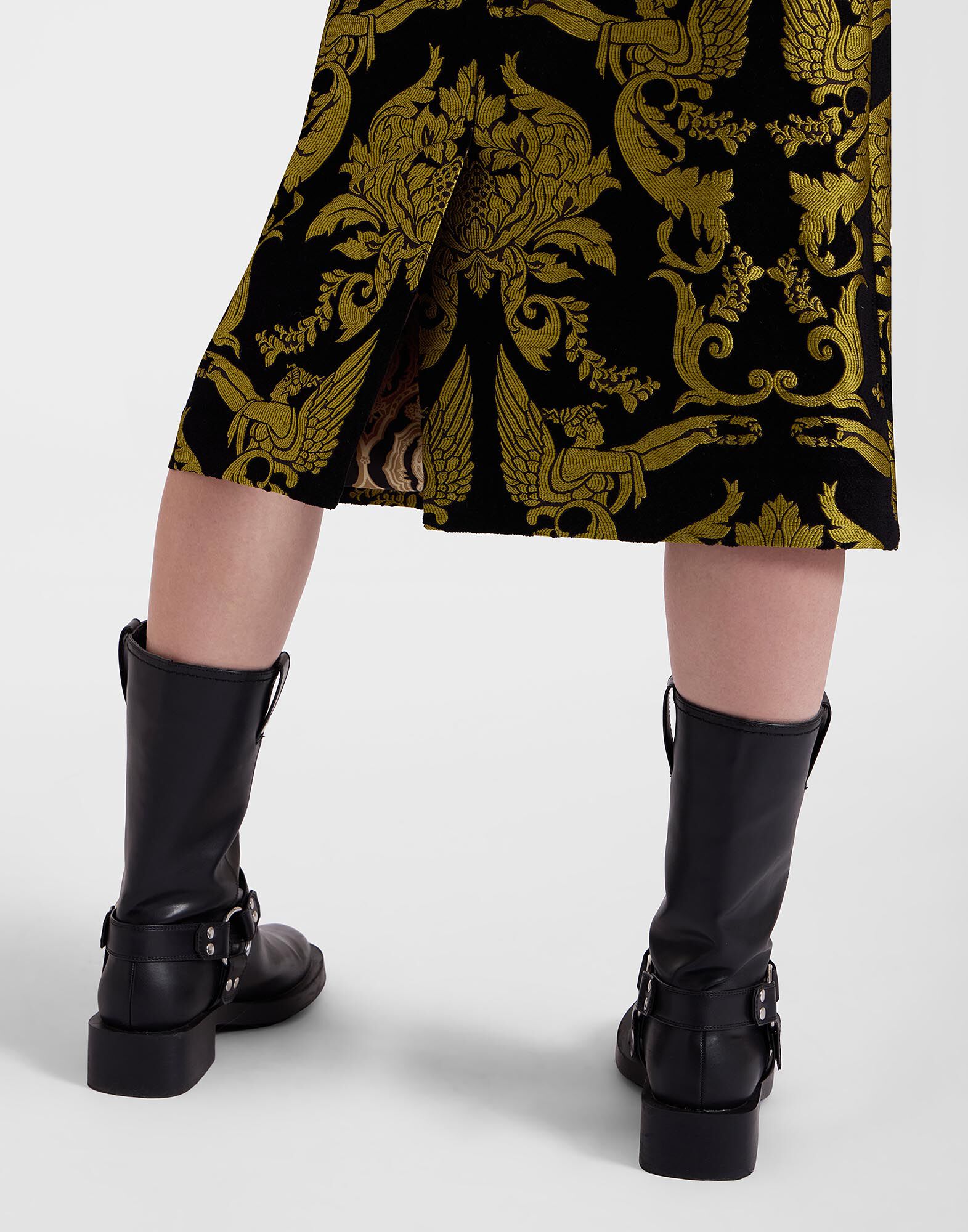 Pencil Skirt in Cherubs Black for Women | La DoubleJ