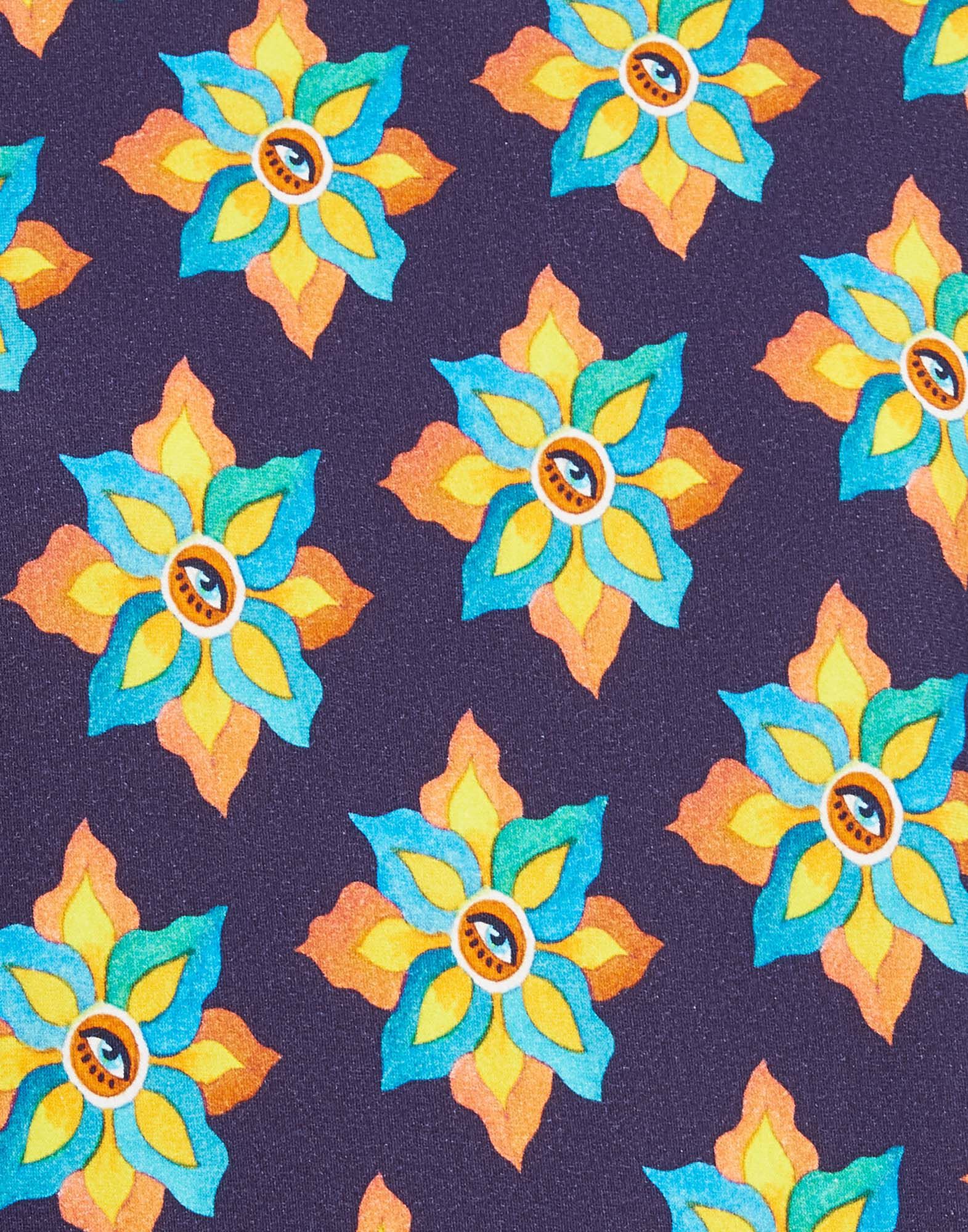 La DoubleJ Meditation Poncho Occhi TOP0055JER020OCC0001