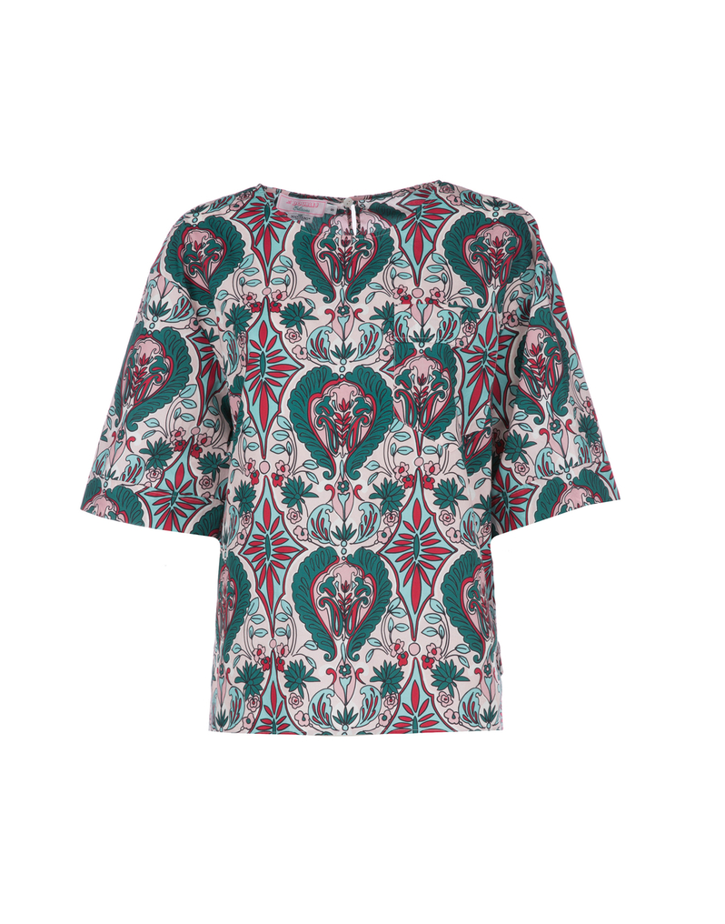 LaDoubleJ Boxy T-Shirt LaDoubleJ Boxy T-Shirt Liberty Rosa SHI0003COT001LIB0002