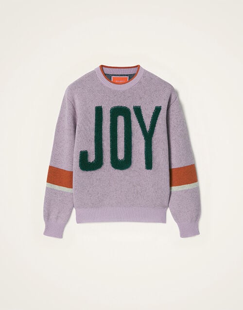 La DoubleJ Joy Sweater La DoubleJ Joy Sweater Color Block Lilac & Green PUL0248KNI156VA416PU02