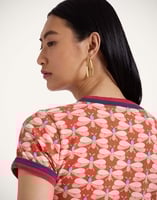 La DoubleJ Itty Bitty Double Binding Ringer T-Shirt La DoubleJ Itty Bitty Double Binding Ringer T-Shirt Pull My Petaltail Orange TSH0061JER059PET03OR02