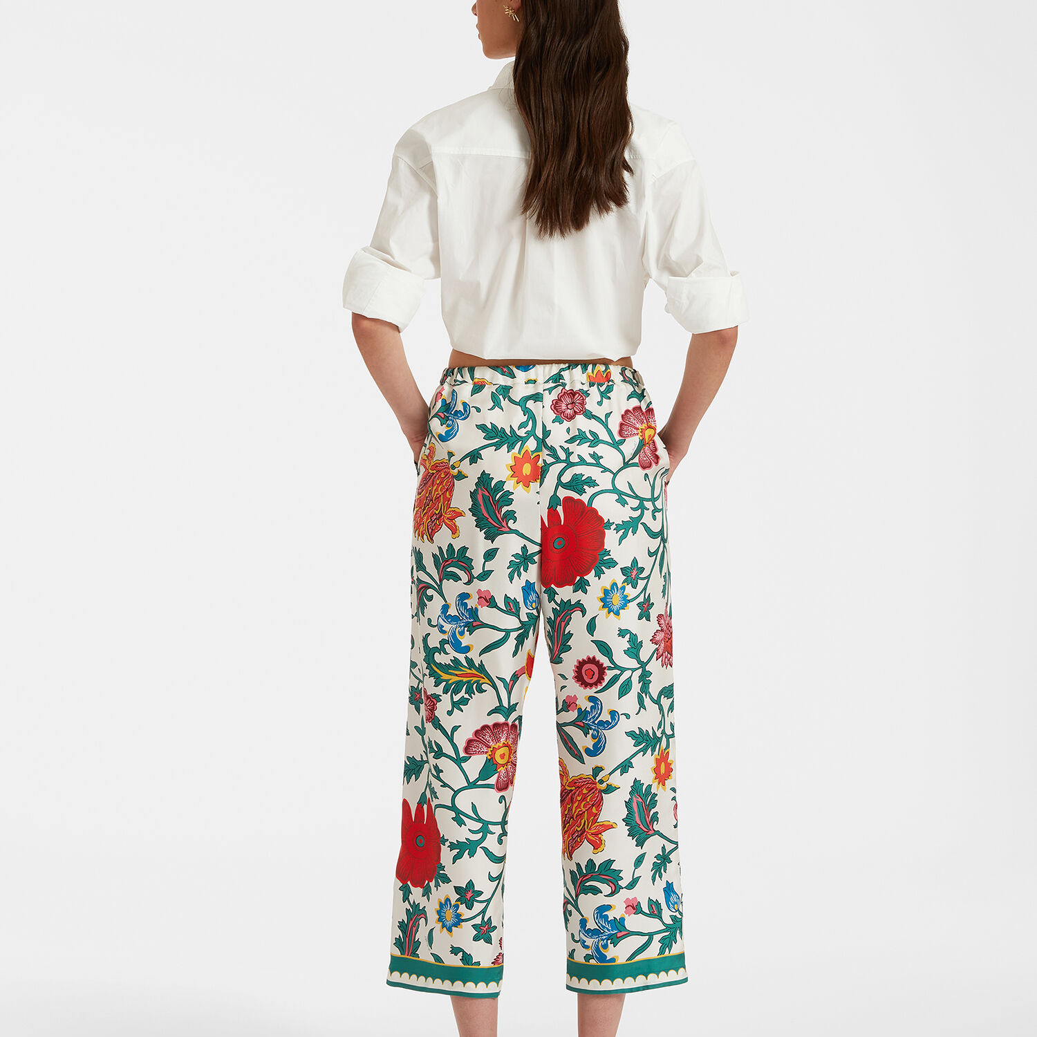 La Doublej Drawstring Pants In Dragonflower Multicolor