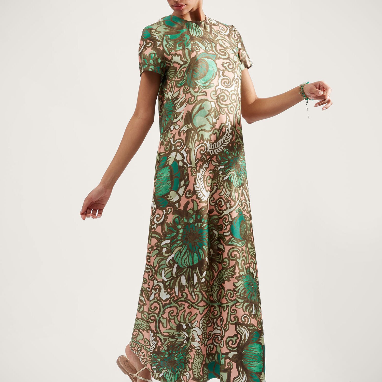Shop La Doublej Swing Dress In Anemone Pink
