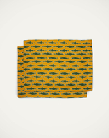 La DoubleJ Placemat Set Of 2 La DoubleJ Placemat Set Of 2 Como Fish Yellow TBM0001LIN005CMF0001