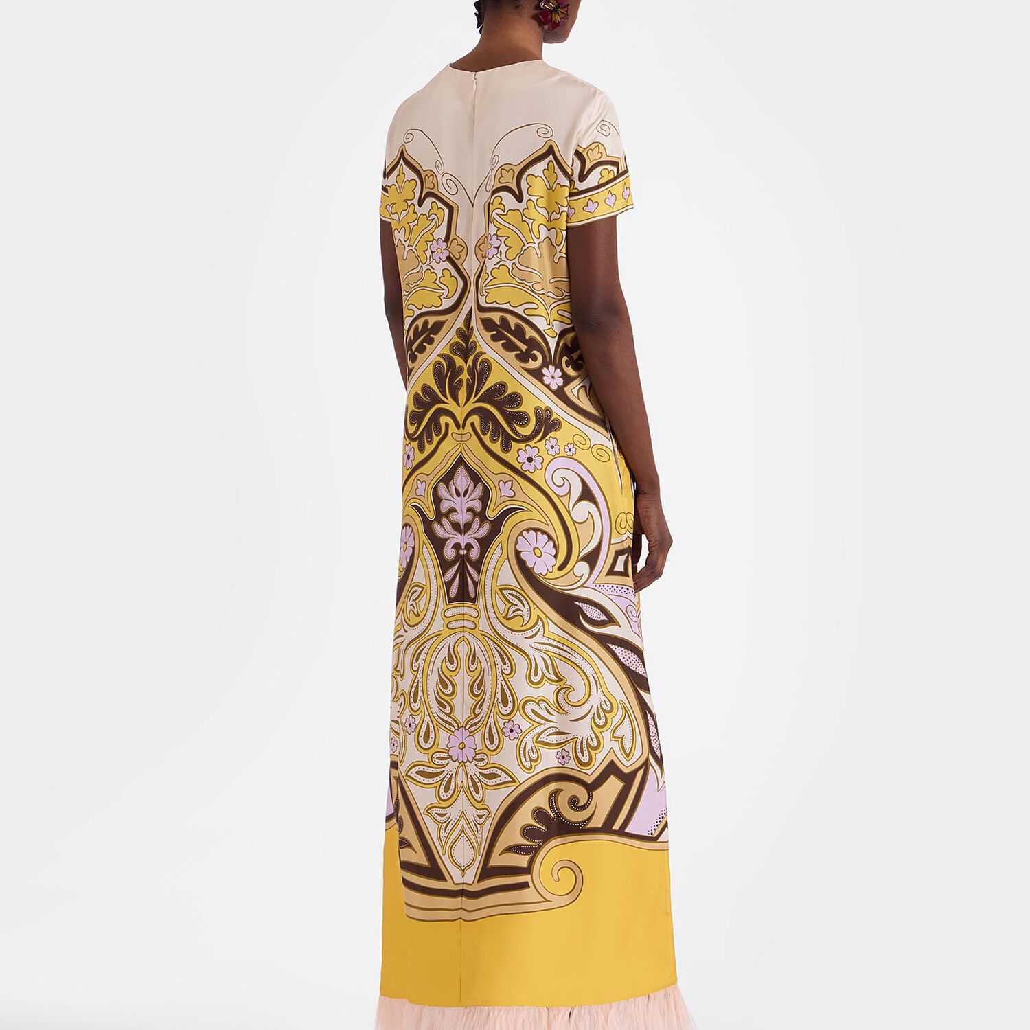 La Doublej Swing Dres In Spells Placée Yellow
