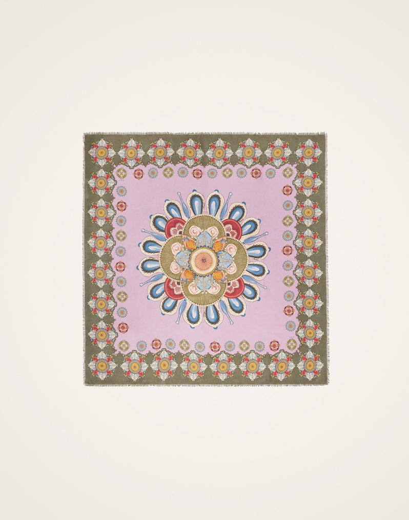 La DoubleJ Foulard 140 La DoubleJ Foulard 140 Nucleus Placée Dusty Pink SCA0060MOS001NUC06PI10