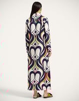 La DoubleJ Chemise Swing Dress La DoubleJ Chemise Swing Dress Jive Macro White DRE0913SIL001JIV04WH01