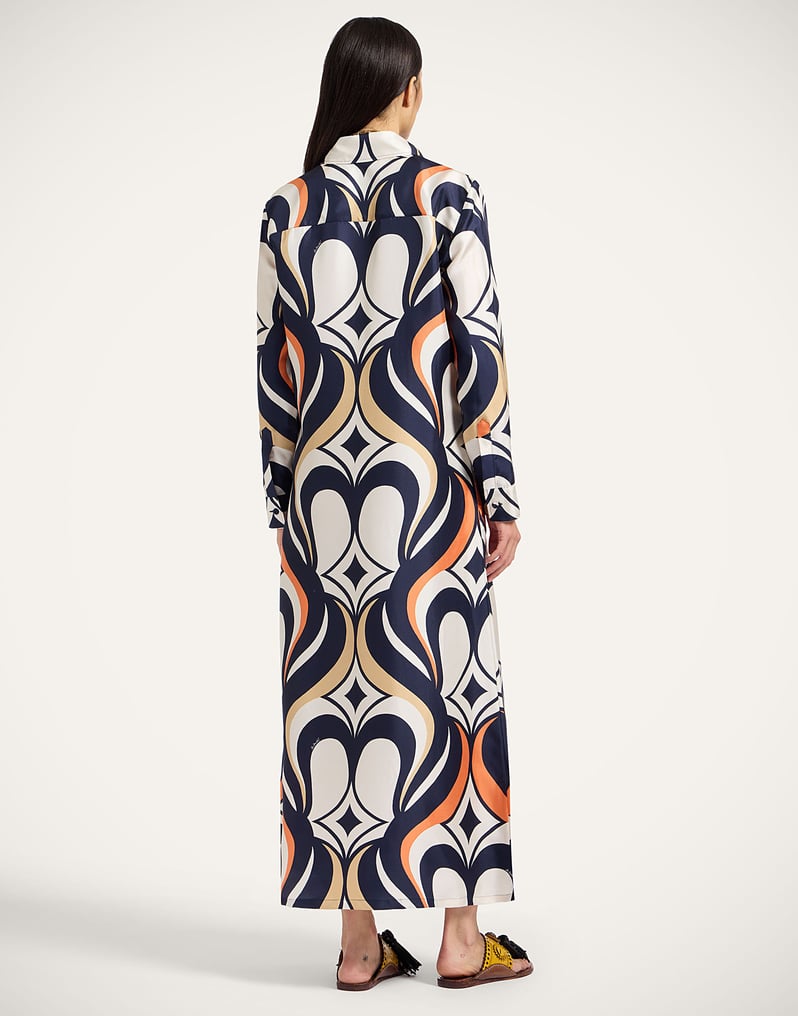 La DoubleJ Chemise Swing Dress La DoubleJ Chemise Swing Dress Jive Macro White DRE0913SIL001JIV04WH01