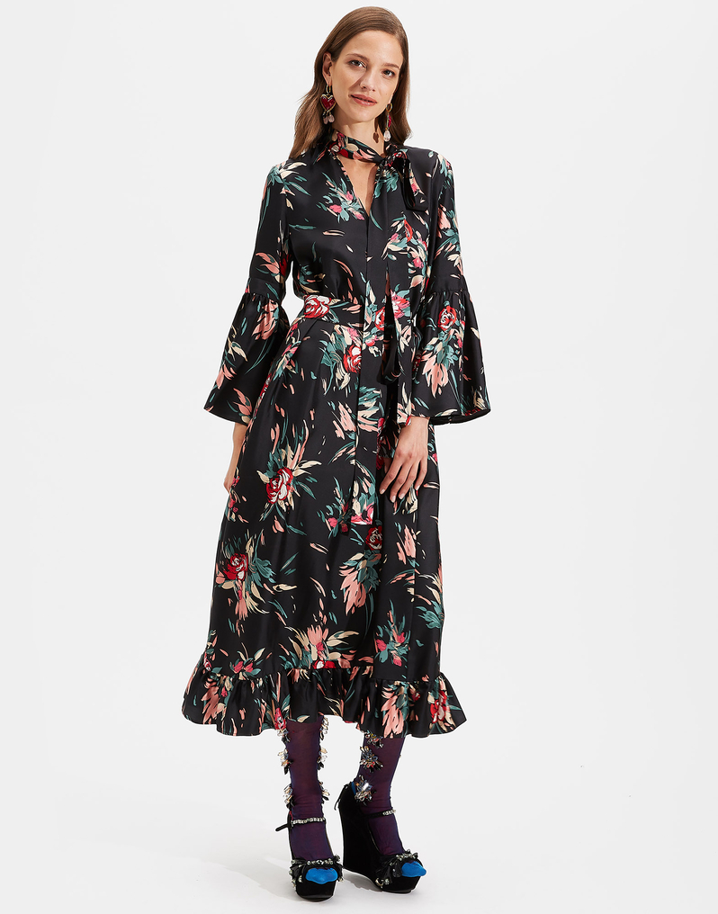 LaDoubleJ Happy Elbow Dress LaDoubleJ Happy Elbow Dress Breezy Nero DRE0196SIL001BRZ0002