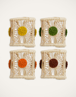 La DoubleJ Napkin Rings Set Of 4 La DoubleJ Napkin Rings Set Of 4 Mixed RNG0003RAF007MIX0004