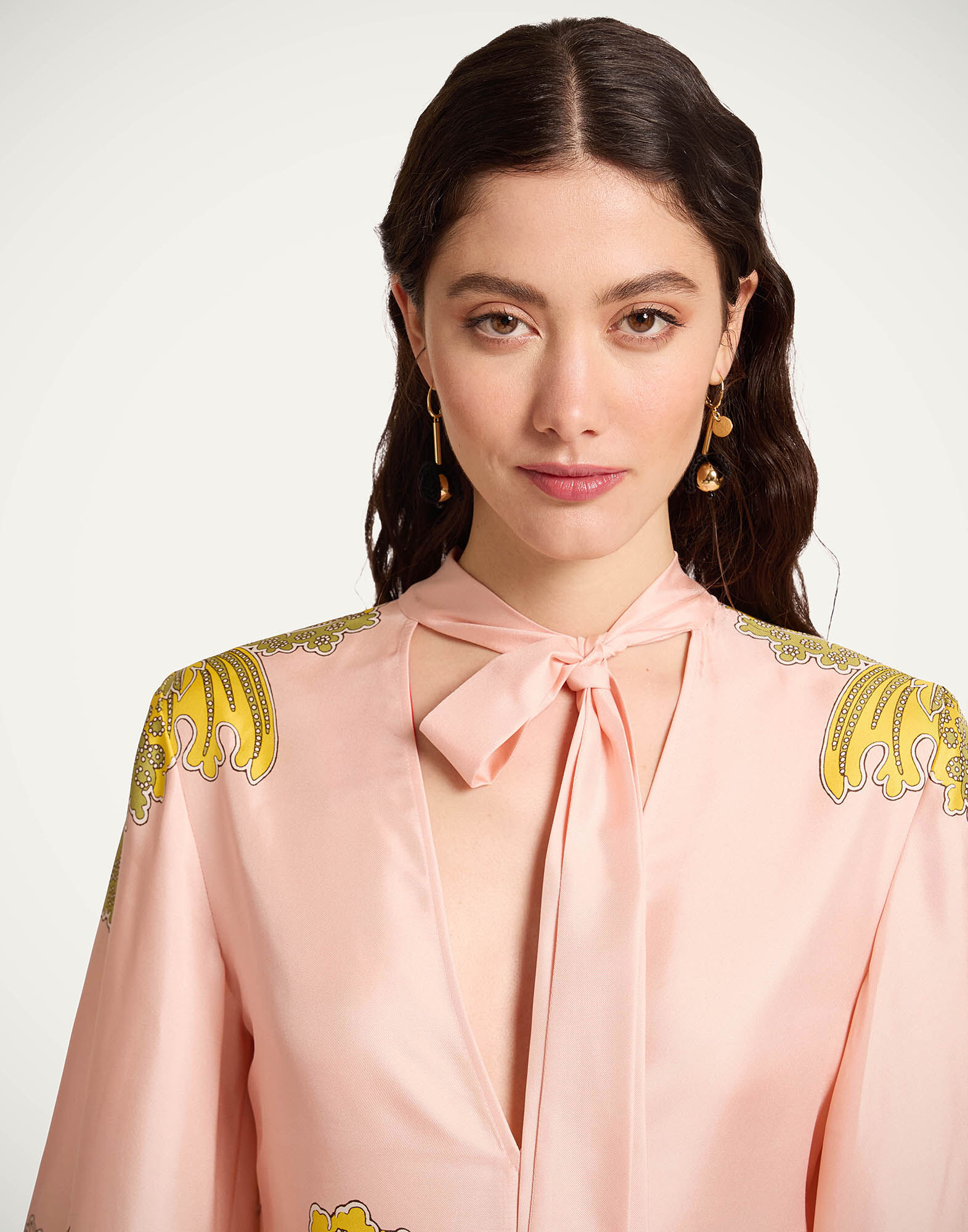 La DoubleJ Magnifico Dress Swathe Plac&eacute;e Pink DRE0232SIL001SWA03PI01