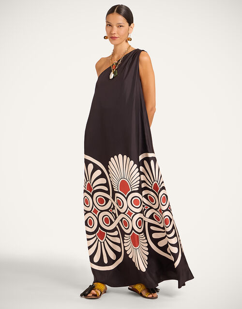 La DoubleJ Roy Dress Medallion Plac&eacute;e Black DRE0304SIL006MED01BL01