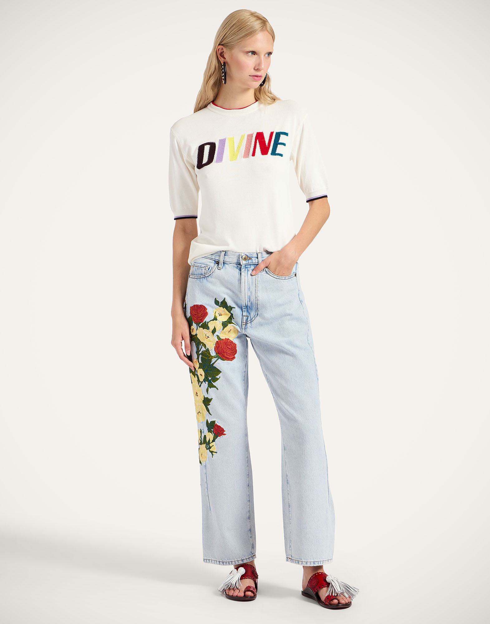 La DoubleJ Divine Tee Divine White PUL0277KNI163SOE09WH01