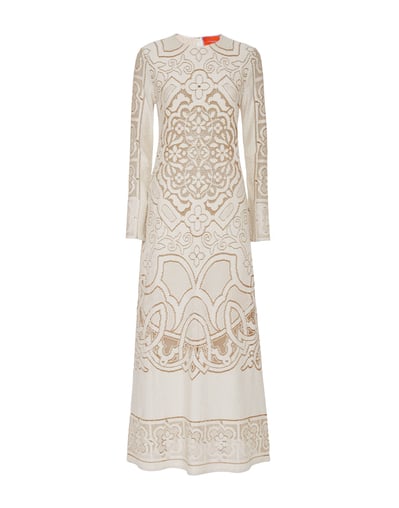 Lacey Long Sleeve Swing Dress in Solid White Smoke for Women | La DoubleJ Lacey Long Sleeve Swing Dress in Solid White Smoke for Women | La DoubleJ