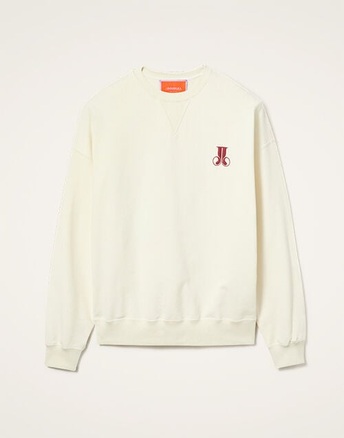 La DoubleJ House Sweatshirt La DoubleJ House Sweatshirt Raise Your Vibration Off White SWE0038JER033SOP04WH05