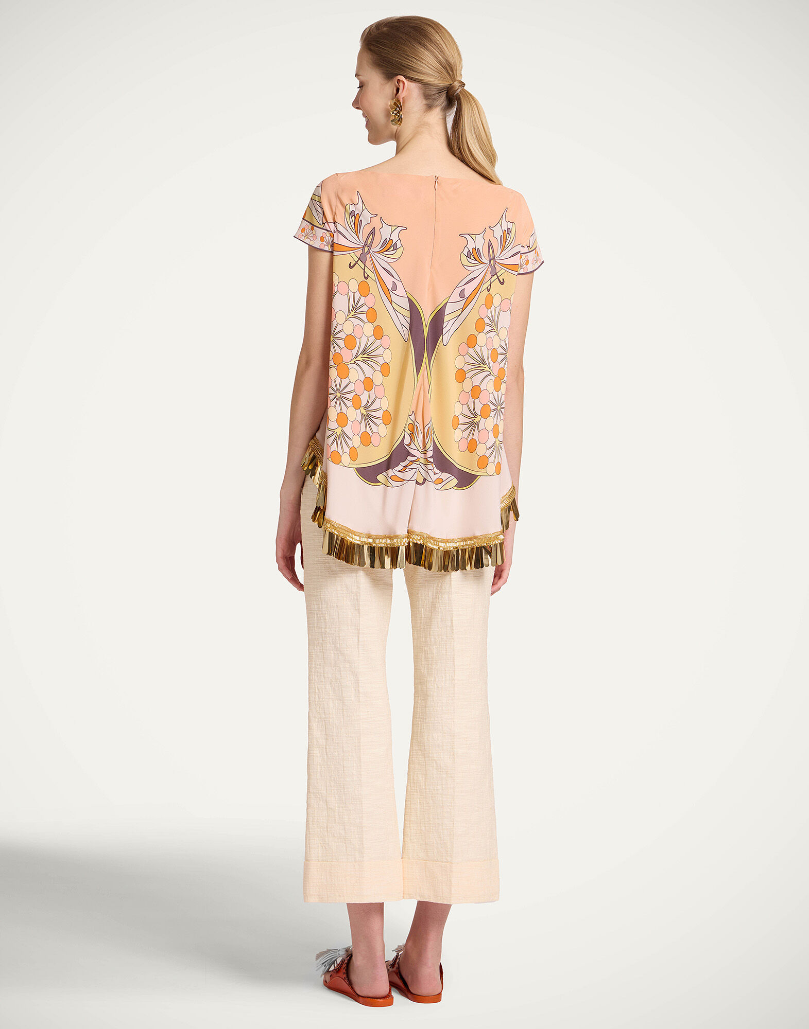 La DoubleJ Hendrix Pants Solid Cream TRO0014COT005SOLIDWH03